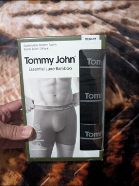 Tommy John Boxer Briefs - Black and Gray Waistband (3 Pack)